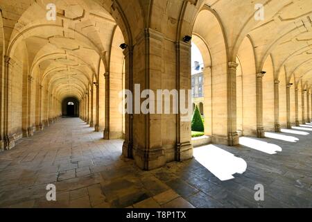 Francia, Calvados, Caen, l'Abbaye aux Hommes (uomini Abbazia), il chiostro Foto Stock