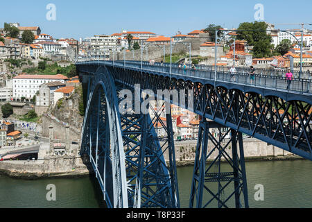 Il Dom Luís I Bridge, Porto, Portogallo Foto Stock