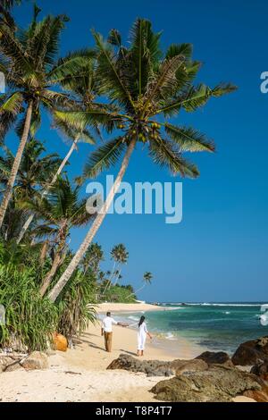 Sri Lanka, della provincia meridionale, Matara, Madiha beach Foto Stock