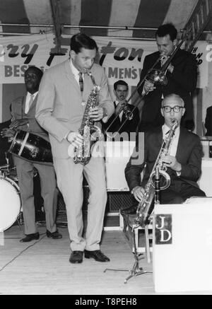 John Dankworth, Vic Ash, West Wickham, Kent, 1964. Autore: Brian Foskett. Foto Stock