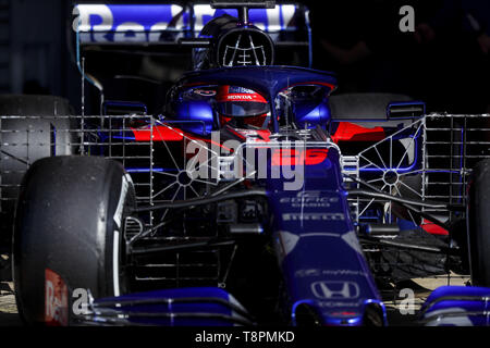 Barcellona, Spagna. 14 Maggio, 2019. DANIIL KVYAT della Scuderia Toro Rosso Honda durante la Formula 1 in stagione di test al circuito de Barcelona-Catalunya a Barcellona, Spagna. Credito: James Gasperotti/ZUMA filo/Alamy Live News Foto Stock
