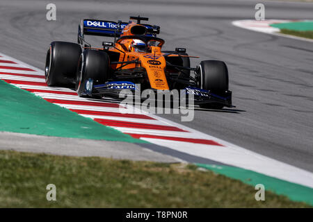 Barcellona, Spagna. 14 Maggio, 2019. CARLOS Sainz Jr di McLaren F1 Team durante il periodo della Formula 1 in stagione di test al circuito de Barcelona-Catalunya a Barcellona, Spagna. Credito: James Gasperotti/ZUMA filo/Alamy Live News Foto Stock
