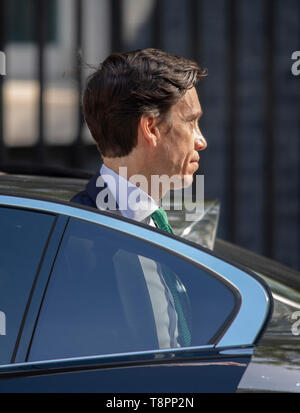 Londra, Regno Unito. 14 maggio 2019. Rory Stewart, Segretario di Stato per lo Sviluppo Internazionale, a Downing Street per settimanale riunione del gabinetto. Credito: Malcolm Park/Alamy Live News. Foto Stock