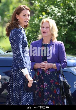 Bletchley, Buckinghamshire, UK. 14 Maggio, 2019. Kate Middleton, duchessa di Cambridge visto arrivare presso il D-Day in mostra a Bletchley Park, Inghilterra. Credito: Keith Mayhew/SOPA Immagini/ZUMA filo/Alamy Live News Foto Stock