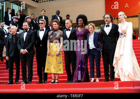 Cannes. 14 Maggio, 2019. La Giuria arriva alla premiere di " i morti non muoiono ' durante il 2019 Festival di pellicola di Cannes il 14 maggio 2019 presso il Palais des Festivals in Cannes, Francia. ( Credito: Lyvans Boolaky/spazio di immagine/Media Punch)/Alamy Live News Foto Stock