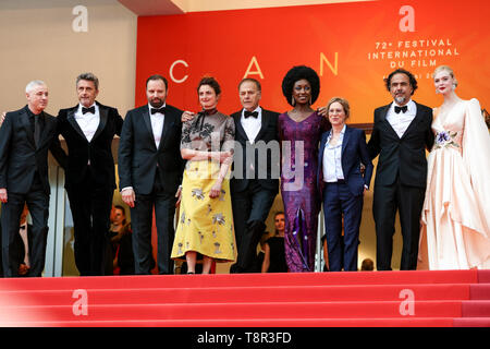 Cannes. 14 Maggio, 2019. La Giuria arriva alla premiere di " i morti non muoiono ' durante il 2019 Festival di pellicola di Cannes il 14 maggio 2019 presso il Palais des Festivals in Cannes, Francia. ( Credito: Lyvans Boolaky/spazio di immagine/Media Punch)/Alamy Live News Foto Stock