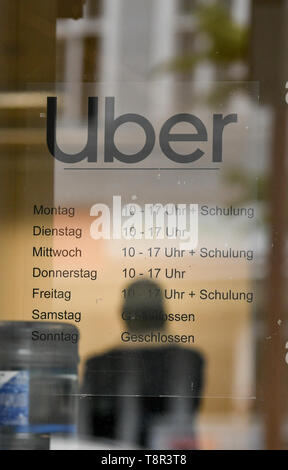 Berlino, Germania. 14 Maggio, 2019. La Uber Centro Greenlight in Brunnenstraße. Credito: Jens Kalaene/dpa-Zentralbild/ZB/dpa/Alamy Live News Foto Stock