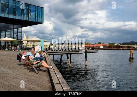 La Danimarca, la Zelanda, Copenaghen, Frederiksstaden quartiere lungomare, la Royal Danish Playhouse (Skuespilhuset) Foto Stock