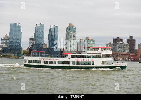 La Circle Line, New York City. Foto Stock