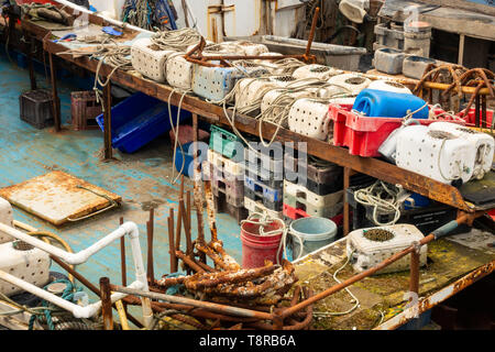 Barche da pesca in Arklow harbour - Irlanda Foto Stock