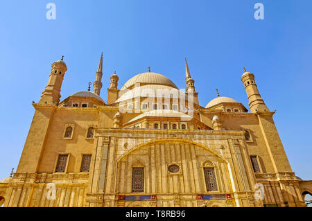 La moschea di Muhammad Ali Pasha Cairo Egitto si trova la Cittadella di Salah El Din (Saladino) Cittadella del Cairo in Egitto Foto Stock