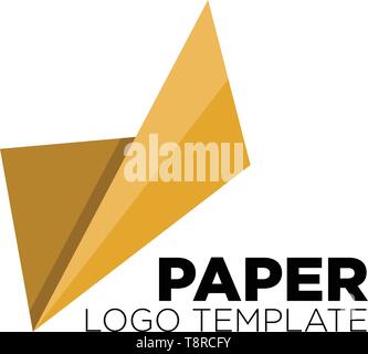 Industria della carta logo design template illustrazione vettoriale elemento icona Illustrazione Vettoriale