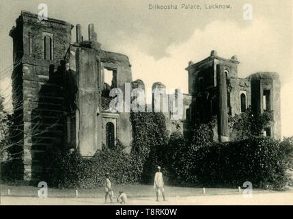 'Dilkoosha Palace, Lucknow'. Creatore: sconosciuto. Foto Stock