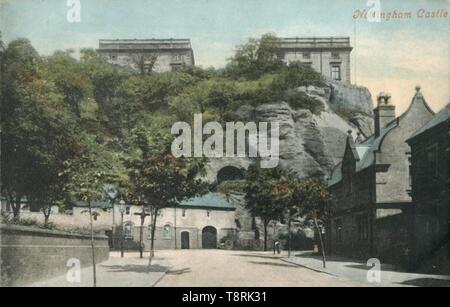 "Nottingham Castle", fine XIX-inizio XX secolo. Creatore: sconosciuto. Foto Stock