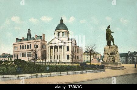 'Libreria gratuita Free S Chiesa & Wallace statua - Aberdeen", 1900s. Creatore: sconosciuto. Foto Stock