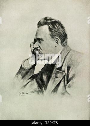 "Nietzsche', (1919). Creatore: sconosciuto. Foto Stock