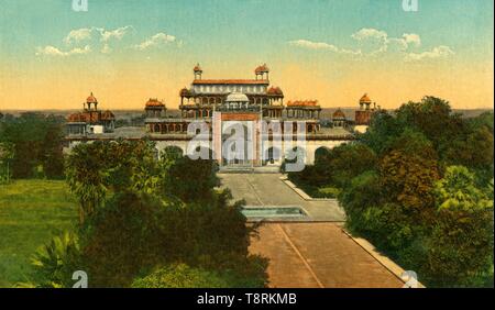 "La tomba di Akbar il grande Alias Sikandra, Agra', C1910. Creatore: sconosciuto. Foto Stock