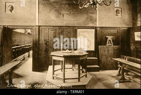 "Eton College, testa Master Room', fine XIX-inizio XX secolo. Creatori: sconosciuto, Francis Frith & Co. Foto Stock