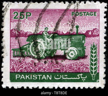 Francobollo dal Pakistan in agricoltura serie emesse nel 1979 Foto Stock