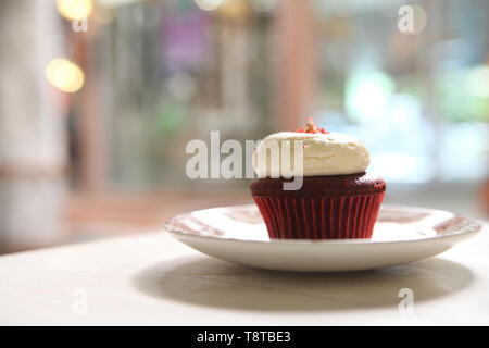 Red Velvet cupcake Foto Stock