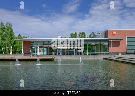 Aula magna edificio, Hasso Plattner Institute, Babelsberg, Potsdam, Brandeburgo, Germania Foto Stock