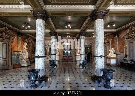 Foyer del Teatro Nazionale, Teatro Nacional, San Jose, San Jose Provincia, Valle Regione centrale, Costa Rica Foto Stock