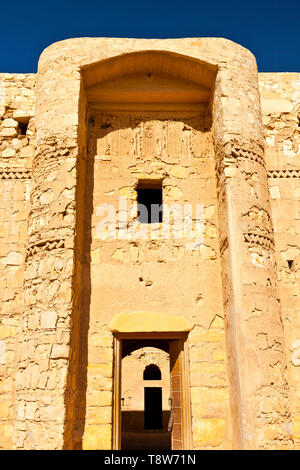 Castillo del desierto Al-Kharaneh. Jordania, Oriente Medio Foto Stock