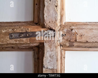 L'interno del National Trust sacerdoti Casa di Muchelney nel Somerset, Inghilterra, Regno Unito Foto Stock