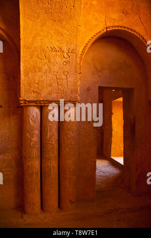 Castillo del desierto Al-Kharaneh. Jordania, Oriente Medio Foto Stock