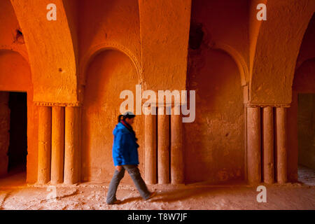 Castillo del desierto Al-Kharaneh. Jordania, Oriente Medio Foto Stock
