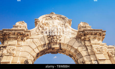 Gate degli Asburgo al Castello di Buda a Budapest, Ungheria Foto Stock