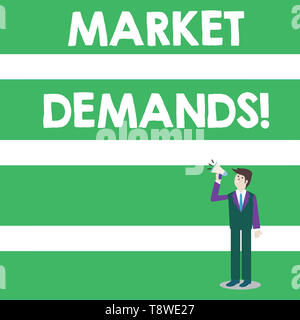 Segno di testo mostra mercato Deanalysisds. Business photo testo Raccogliere fatti circa le situazioni che influiscono sul marketplace imprenditore guardando in alto, azienda e T Foto Stock