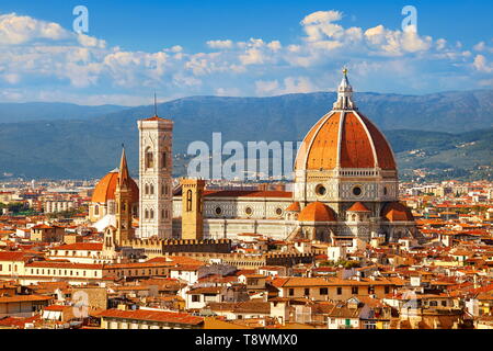 Basilica de Santa Maria del Fiore, Firenze, Toscana, Italia Foto Stock