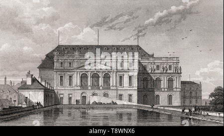 L'opera di Versailles, nei pressi di Parigi, antichi di acciaio inciso stampa, 1831 Foto Stock