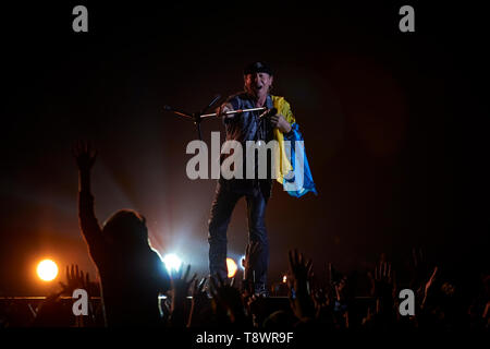 Banda Scorpions performing live a Stadium Foto Stock