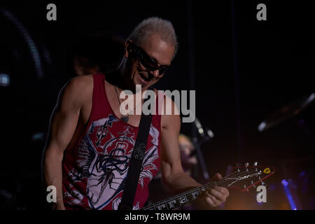 Banda Scorpions performing live a Stadium Foto Stock