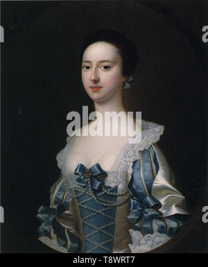 Joseph Wright di Derby - Anne Bateman successivamente la onorevole John Gisbourne 1755 Foto Stock
