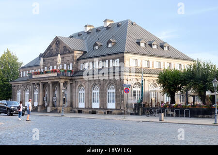 DRESDEN, Germania - 19 settembre 2018: è un bellissimo edificio antico sulla via della città Foto Stock