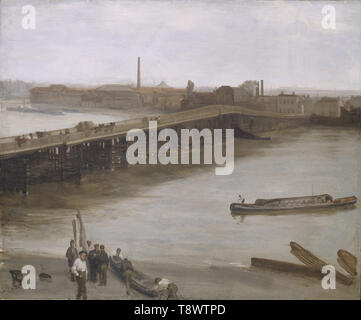 James Abbott Mcneill Whistler - Marrone argento vecchio ponte Batterse 1859 Foto Stock