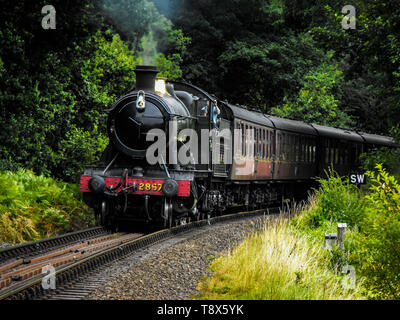 2857 salite Eardington Bank su un servizio di Bridgnorth Foto Stock