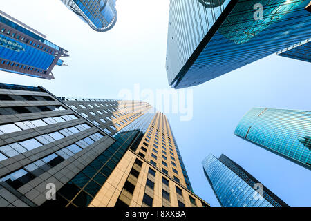 Architettonico contemporaneo edificio ufficio,paesaggio urbano di Shanghai Foto Stock
