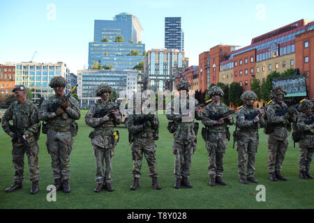 Royal Yeomanry e Onorevole Compagnia di Artiglieria, Onorevole Compagnia di Artiglieria - annuale aperta la sera, Finsbury caserma, LONDRA, REGNO UNITO, 14 maggio 2019, Foto Foto Stock