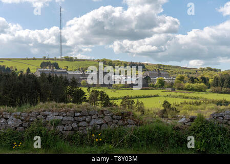 Princetown, Dartmoor Devon, Inghilterra, Regno Unito. Maggio 2019. HM prigione Dartmoor una categoria C gli uomini del carcere costruito di granito nel Parco Nazionale di Dartmoor. Foto Stock