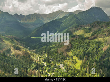 Paesaggio vicino a Zakopane. Polonia Foto Stock
