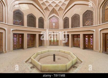 Bagh-e Dolat Abad edificio storico padiglione, Yazd, Iran Foto Stock