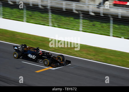 Il 15 maggio 2019, il circuito de Barcelona-Catalunya, Barcellona, Spagna; la Formula Uno in season, giorno 2; Kevin Magnussen della Haas il team in azione durante la seconda giornata di test: Credito Pablo Guillen/Alamy Foto Stock