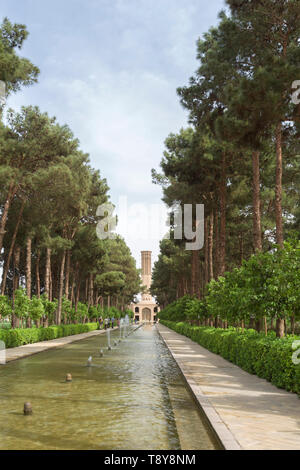 Bagh-e Dolat Abad edificio storico, Yazd, Iran Foto Stock