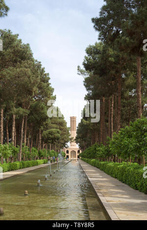 Bagh-e Dolat Abad edificio storico, Yazd, Iran Foto Stock