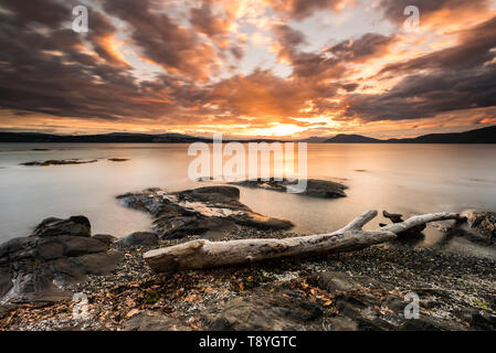 Punto di Mosè, North Saanich, Isola di Vancouver, BC, Canada Foto Stock