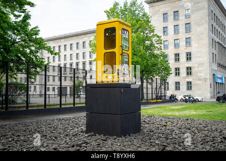 Berlino - Maggio 01, 2019: Berlino Phone Booth Memorial Park. Foto Stock
